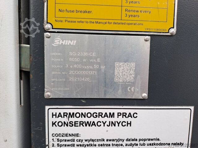 טחנת גרנולציה לפלסטיק SHINI SG-2336