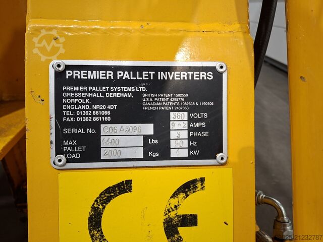 Pallet tipper - pallet inverter - pallet Premier 