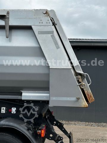 Tipper semitrailer MEILLER KISA 3 Stahlkippmulde m. Liftachse Rollplane