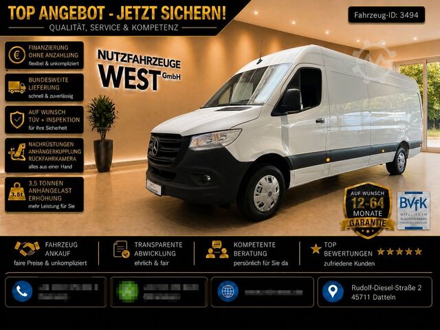 Furgão de teto alto MERCEDES-BENZ Sprinter 315/316 CDI Maxi Hoch+Lang*Garantie*