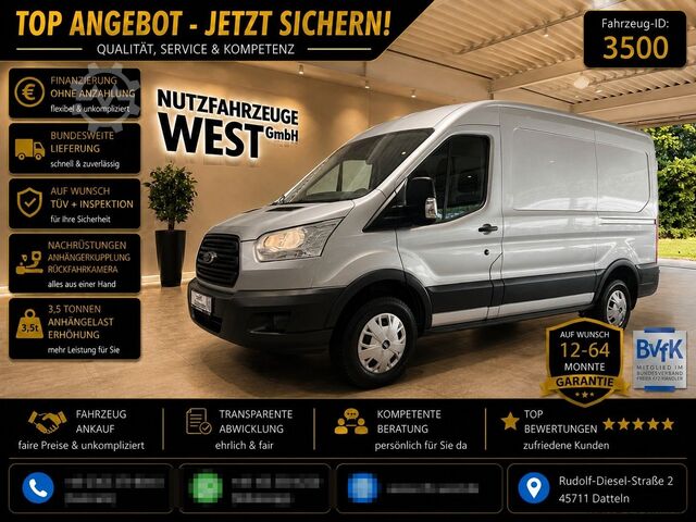 Furgão de teto alto FORD Transit Hoch+Lang*L2-H2*Trend*Garantie*155Ps*