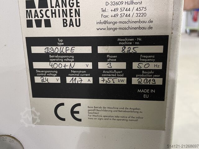 Lange B90KFE kantlimsmaskin Lange B90KFE