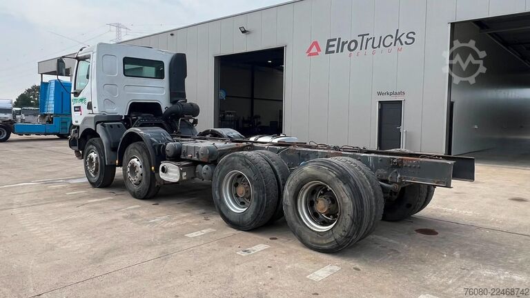 Chasis con cabina Renault KERAX 420 (8X4 / LAMES / BIG AXLE / GRAND PONT ...