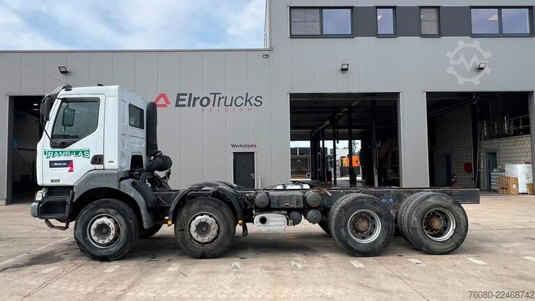 Chasis con cabina Renault KERAX 420 (8X4 / LAMES / BIG AXLE / GRAND PONT ...