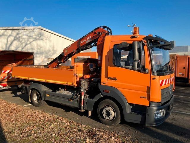Lain MERCEDES-BENZ Atego 818 K Atlas Kran Funk 2 x AHK Standheizung