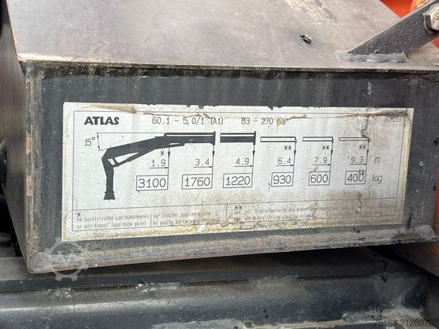 LKW mit Pritsche (offen) MAN L2000 14.224 LAK 4x4 Pritsche Kran Atlaskran+Fun