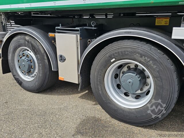 Volquete con grúa DAF TATRA 6X6 / T158/II  / 2 SIDE TIPPER - HMF Z CRANE