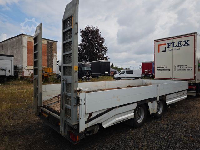 Prikolica z nizko platformo  Alga TAT B-180, 7,3 mtr., Rampen, 19to. GG. low