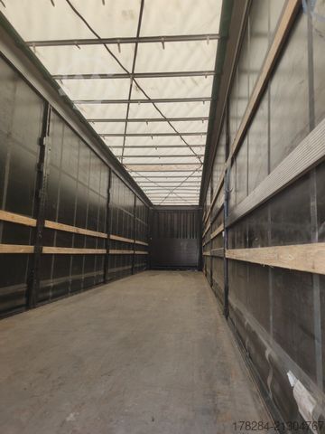 Odprta polprikolica s ponjavo KRONE Mega Liner SZP 18 Edscha, hydraulisches Hubdach