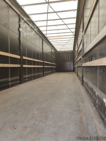 Odprta polprikolica s ponjavo KRONE Mega Liner SZP 18 Edscha, hydraulisches Hubdach