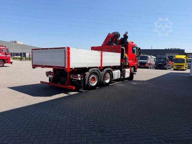 Autokrāna kravas automašīna MAN TGS 28.500 6x4H-4 Trekker/bakwagen Fassi F365 E...
