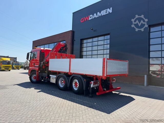 Autokrāna kravas automašīna MAN TGS 28.500 6x4H-4 Trekker/bakwagen Fassi F365 E...