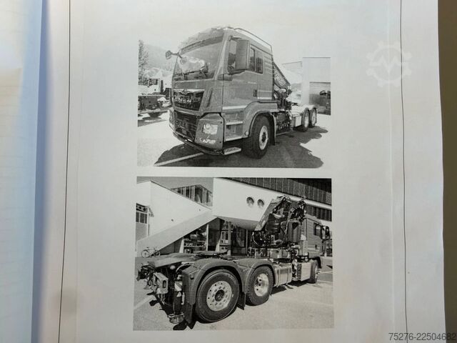 Autokrāna kravas automašīna MAN TGS 28.500 6x4H-4 Trekker/bakwagen Fassi F365 E...