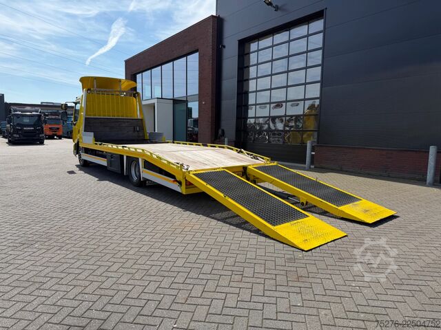 Furgon transport auto DAF LF 45 Machinetransporter Hydraulic ramps 48.000 km