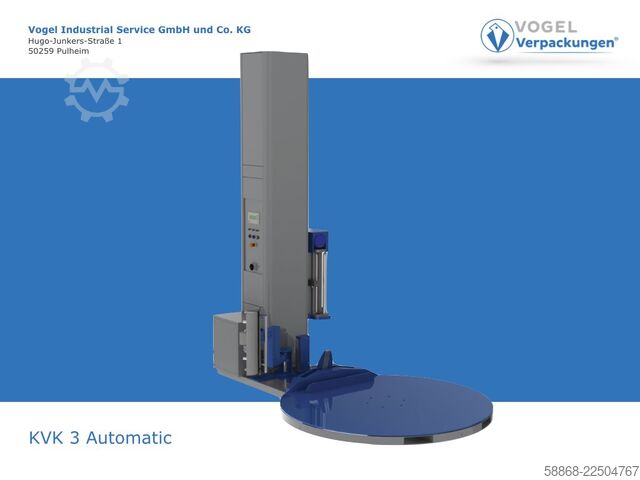 Învelitoare automată de paleți cu telecomandă Vogel KVK 3 Automatik Anlegen/Abschneiden
