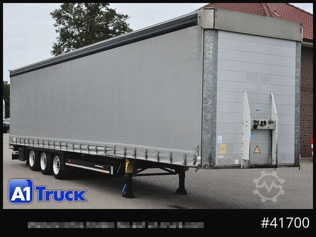 Avoin puoliperävaunu pressulla SCHMITZ Speed Curtain, Lift 455/40 R 22.5, Hubdach,