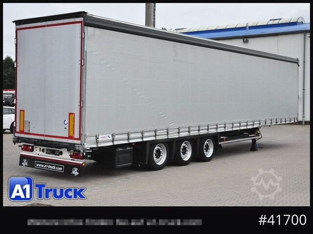Avoin puoliperävaunu pressulla SCHMITZ Speed Curtain, Lift 455/40 R 22.5, Hubdach,
