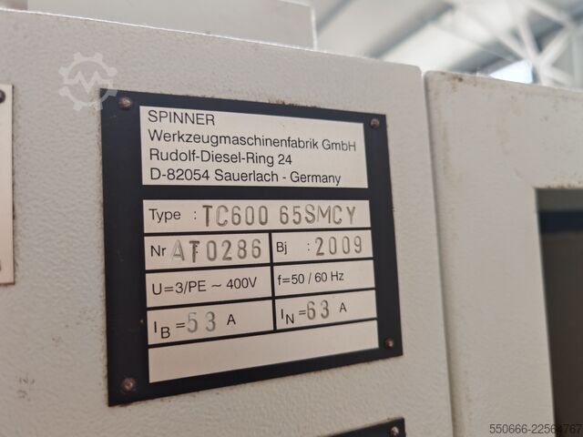 CNC-Drehmaschine Spinner TC600 65SMCY