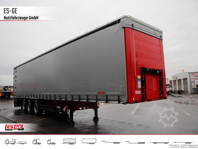 Ανοιχτό ημιρυμουλκούμενο με μουσαμά KÖGEL 3-Achs-Cargo-Coil-Pritschensattelanhänger