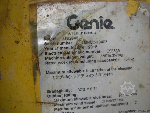 Ngritës me gërshërë Genie GS 2646 (ID0403)