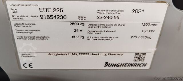  Jungheinrich ERE 225 Lion 2400mm/ 2021y