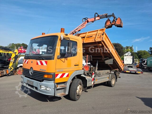 Саміоскид MERCEDES-BENZ Atego 1218 / Kipper+Kran / load 5,2ton / E3