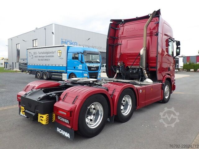 شاحنة للخدمة الشاقة SCANIA R 660 XT 6x4 B /Ret./Hydr./ALCOA /Leder/Vollluft