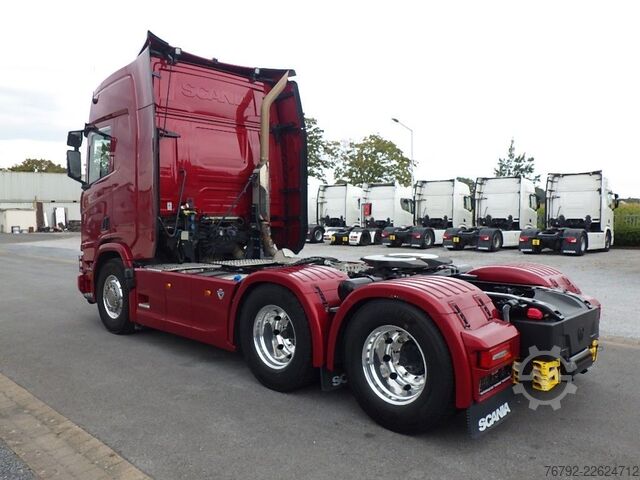 شاحنة للخدمة الشاقة SCANIA R 660 XT 6x4 B /Ret./Hydr./ALCOA /Leder/Vollluft