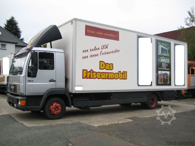 Vrachtwagen met op maat gemaakte opbouw MAN 8.163 Friseurmobil 4 Arbeitsplätze *TÜV 08-2027*