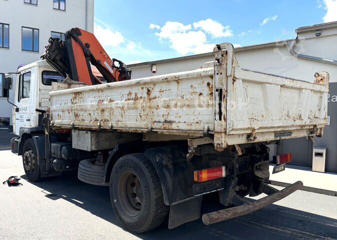 Driezijdige kipper MAN FE 280, PK 12.502, Funk, Greifer