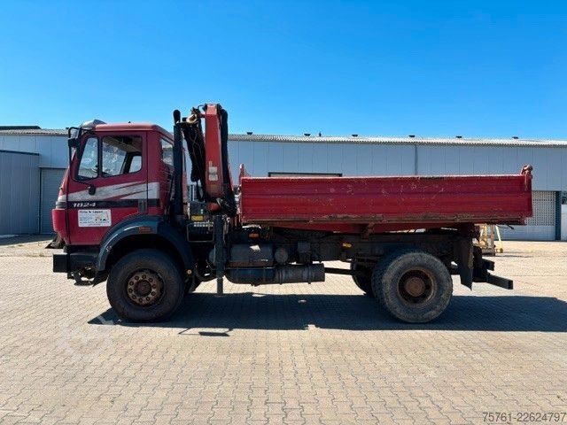 Xe ben MERCEDES-BENZ 1824 AK  Kipper Kran