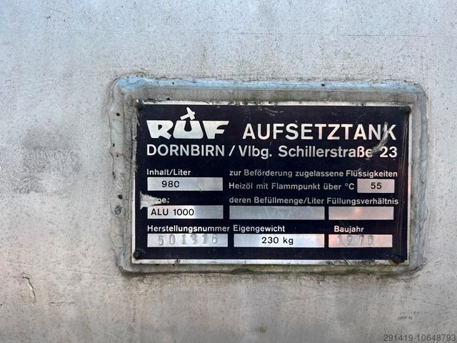 Sonstige RUF Ruf  Aufsetztank 3 x 980 L