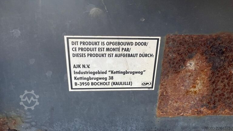 Containersystem AJK HOOKLIFT / CONTAINER / AMPLIROL (5.50 L / BELGI...