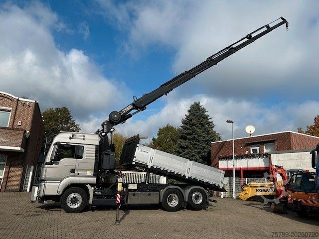 Grúa montada en camión MAN 28.500 TGS 3Skipper + Fassi 395 Kran+Greifer 6x2