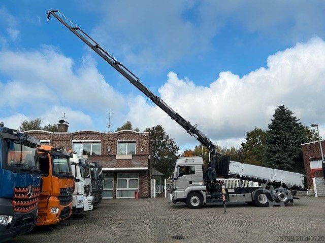 Grúa montada en camión MAN 28.500 TGS 3Skipper + Fassi 395 Kran+Greifer 6x2