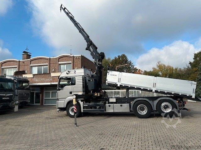 Grúa montada en camión MAN 28.500 TGS 3Skipper + Fassi 395 Kran+Greifer 6x2