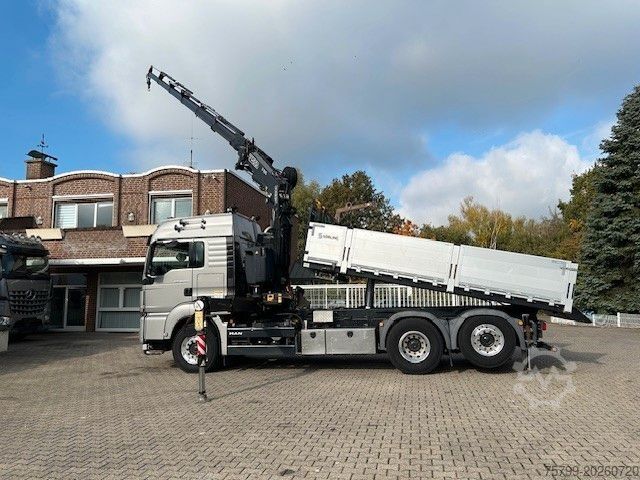 Grúa montada en camión MAN 28.500 TGS 3Skipper + Fassi 395 Kran+Greifer 6x2