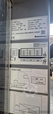 垂直订单拣选车 Jungheinrich EKS 412s P+F220 1050 DT