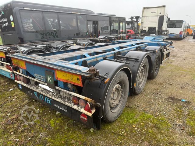 Polpriklopnik za zamenljive nadgradnje D-TEC VCC 01, Flexitrailer, Liftachse, 45