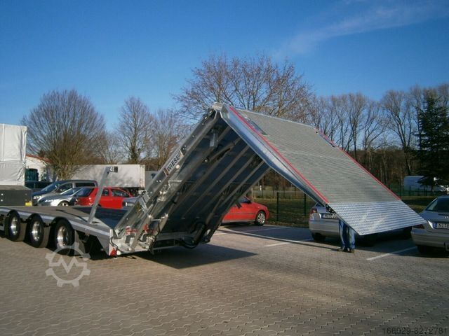 Naczepa niskopodwoziowa  Gabelstaplertransporter Tiefbett Rampen