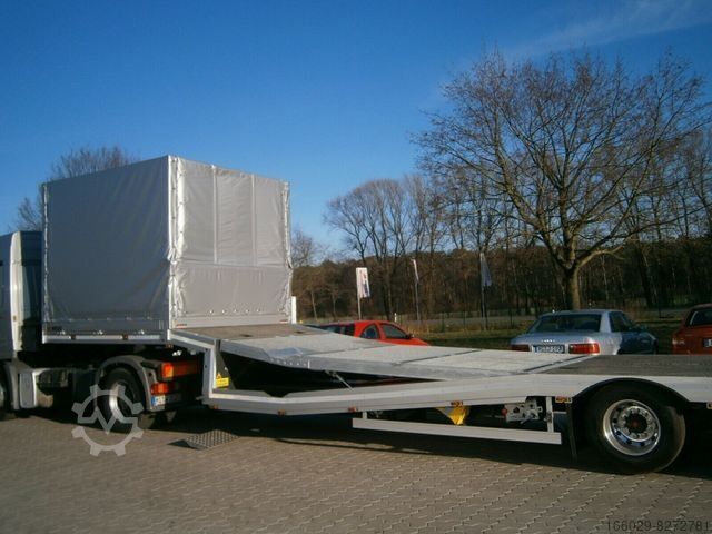Naczepa niskopodwoziowa  Gabelstaplertransporter Tiefbett Rampen