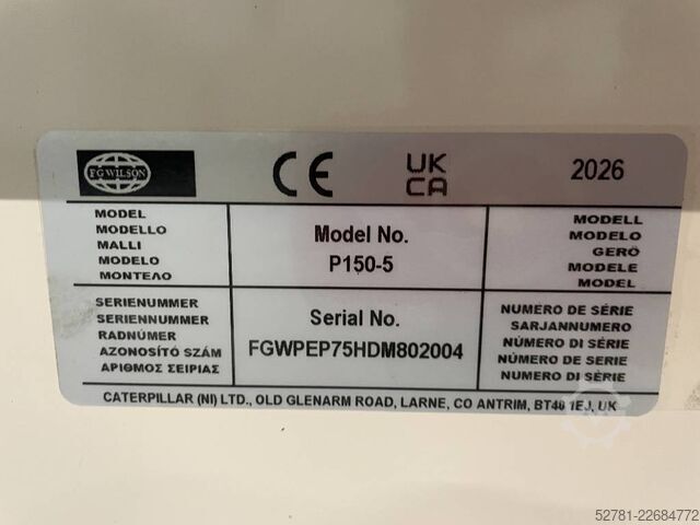 Agregat FG Wilson P150-5 - 150 kVA Open Genset - DPX-16009-O