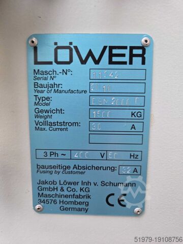 Lijadora de piso superior e inferior Loewer DSM 2000D