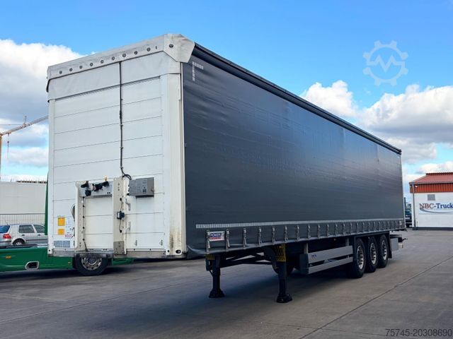Öppen semitrailer med kapell SCHMITZ CARGOBULL SCB S3T * POWER CURTAIN * NEUWERTIG