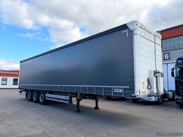 Öppen semitrailer med kapell SCHMITZ CARGOBULL SCB S3T * POWER CURTAIN * NEUWERTIG