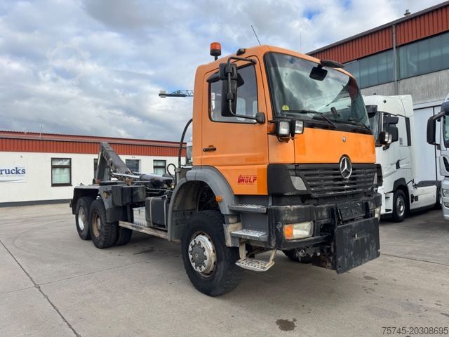 Kampós konténerszállító teherautó MERCEDES-BENZ ATEGO 2628 * 6 x 4*LIFTACHSE*KLIMA*WINTER/SCHILD