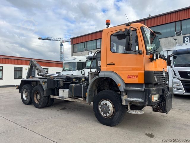 Kampós konténerszállító teherautó MERCEDES-BENZ ATEGO 2628 * 6 x 4*LIFTACHSE*KLIMA*WINTER/SCHILD