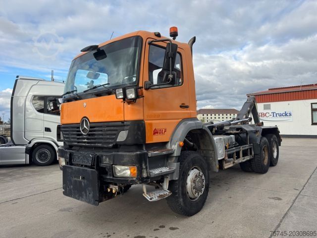 Kampós konténerszállító teherautó MERCEDES-BENZ ATEGO 2628 * 6 x 4*LIFTACHSE*KLIMA*WINTER/SCHILD