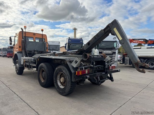 Kampós konténerszállító teherautó MERCEDES-BENZ ATEGO 2628 * 6 x 4*LIFTACHSE*KLIMA*WINTER/SCHILD