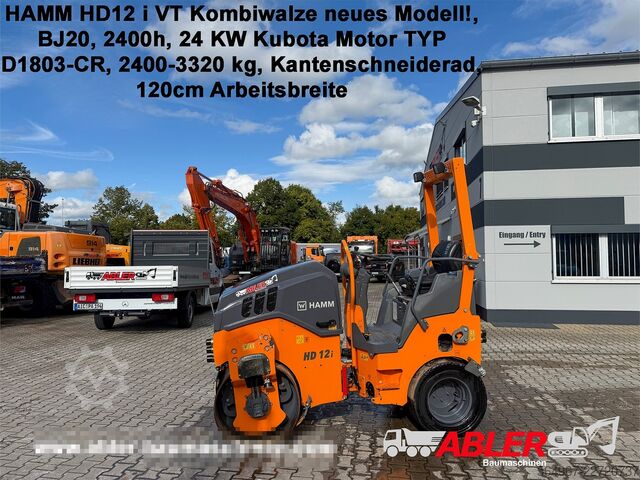 Rodillo combinado hamm HD12 i VT 24 kW Kantenschneiderad